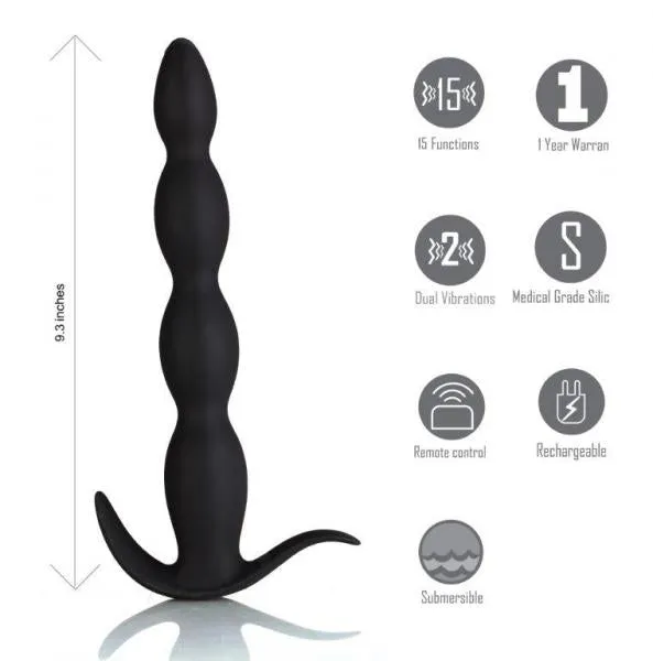 Maia Toys Anal Mason Silicone Anal Plug Remote Control Black Maia Toys Anal Mason Silicone Anal Plug Remote Control Black