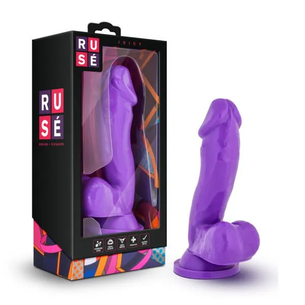 Ruse Female Sex Toys Ruse Juicy Purple Realistic Dildo Ruse Female Sex Toys Ruse Juicy Purple Realistic Dildo