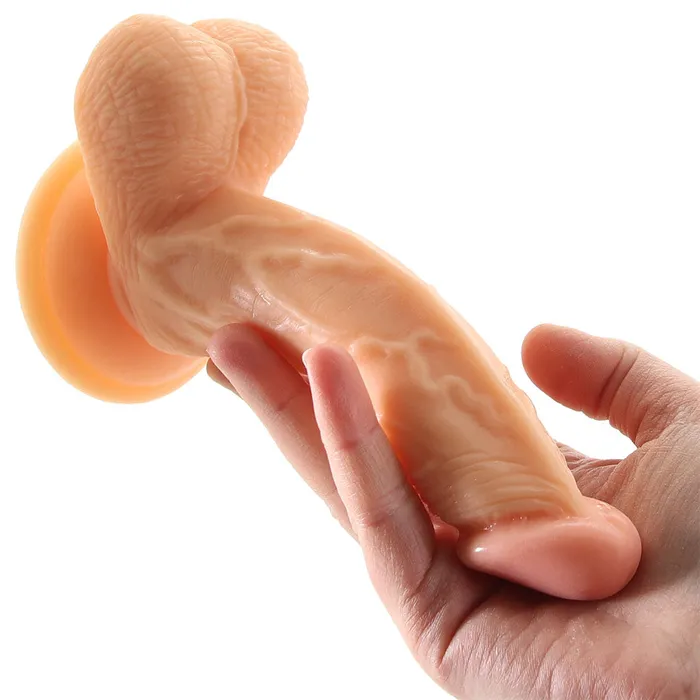 Dildos Nalpac All American Whoppers 65in Curved Dong with Balls Dildo GSpot