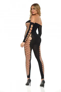Pink Lipstick Lingerie Diamond Bodystocking Black Bodystockings Playsuits Pink Lipstick Lingerie Diamond Bodystocking Black Bodystockings Playsuits