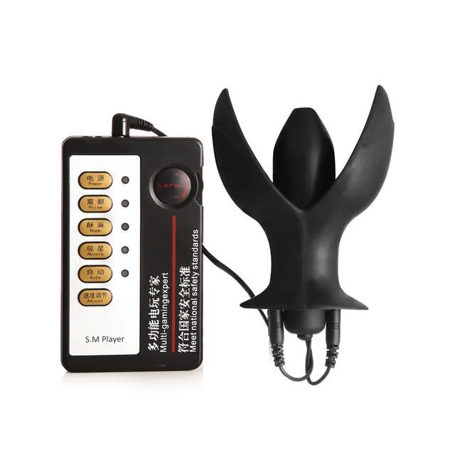 Anal House of Dasein Electro Medical Play Electro Shock Large Vibrating Butt Plug Anal Dilator Bullet Vibrator Bdsm