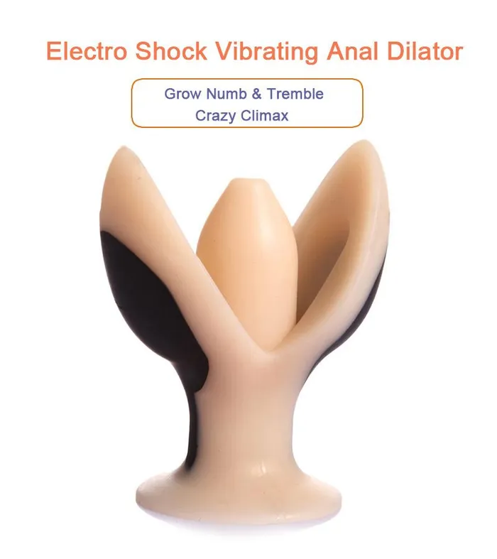Anal House of Dasein Electro Medical Play Electro Shock Large Vibrating Butt Plug Anal Dilator Bullet Vibrator Bdsm