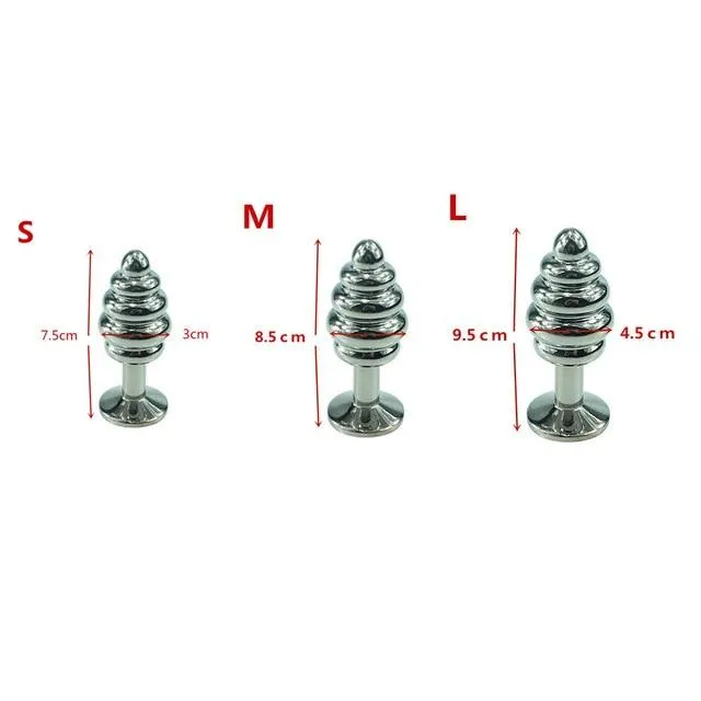 Anal House of Dasein NonVibrating Butt Plugs Flower Stainless Steel Metal Butt Plug Anal Toys