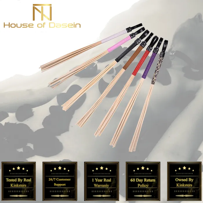 Couples House of Dasein Canes 8 Rod Rattan Cane For Impact Play Bondage Bdsm Kink