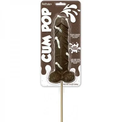 Dildos Landco Hott Products Cum Pop Cock Dark Chocolate Flavor
