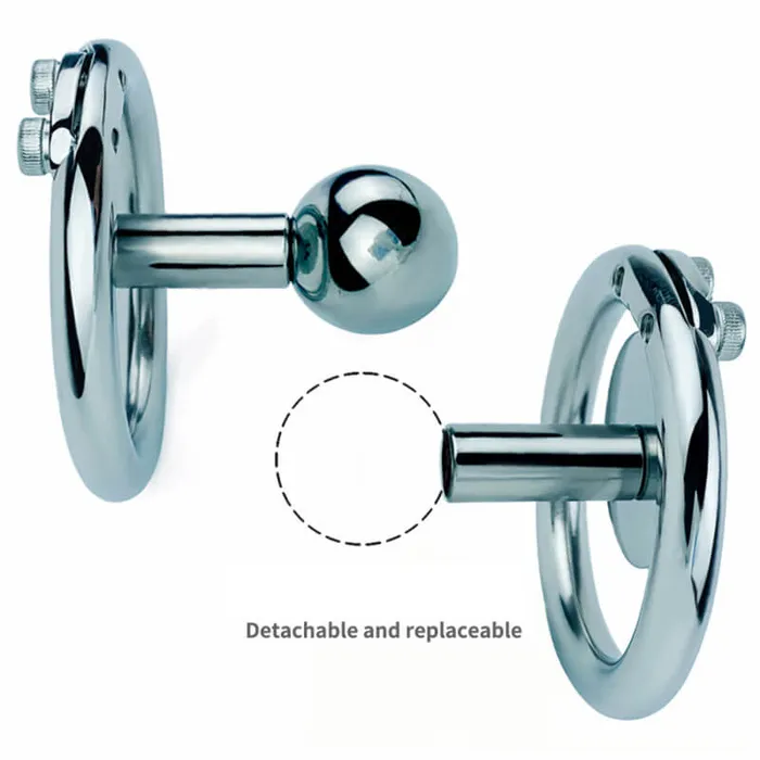 Male Sex Toys CHASTITY CAGE CO Detachable Negative Chastity Device with Belt