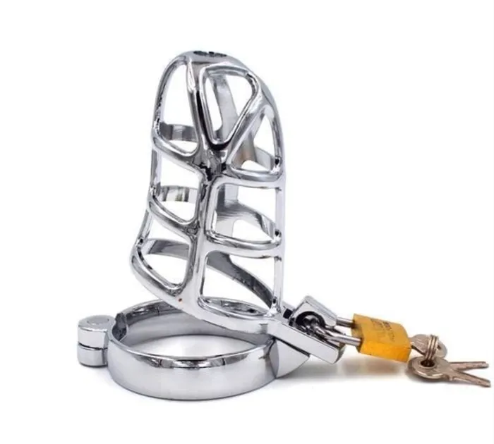 Male Sex Toys METAL CHASTITY CAGE COCK CAGE 276 INCHES LONG CHASTITY CAGE CO