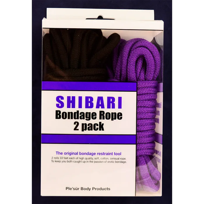 SG Entertainment In Anal Plesur Purple Black 10M Rope Kit 2Pk