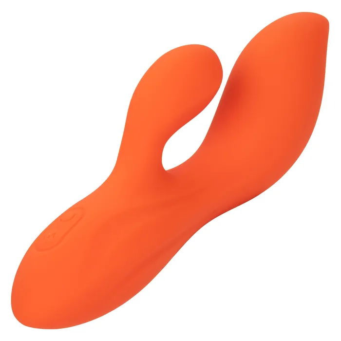 CalExotics Female Sex Toys Stella Liquid Silicone Dual Teaser Orange