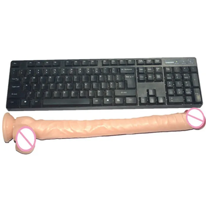 EVEs SECRETS Female Sex Toys Super Long 40cm Dildo with Suction Cup Soft Dick for Vaginal Masturbation Realistic Penis for Ladies