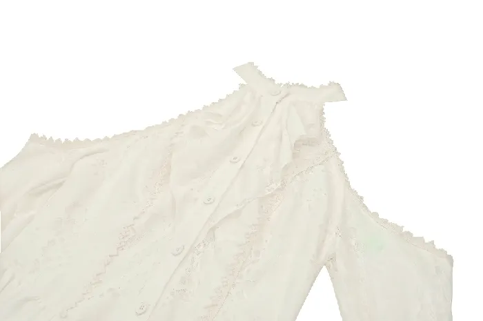 EVEs SECRETS Female Sex Toys VictorianInspired Lace Dress with Shoulder CutOuts