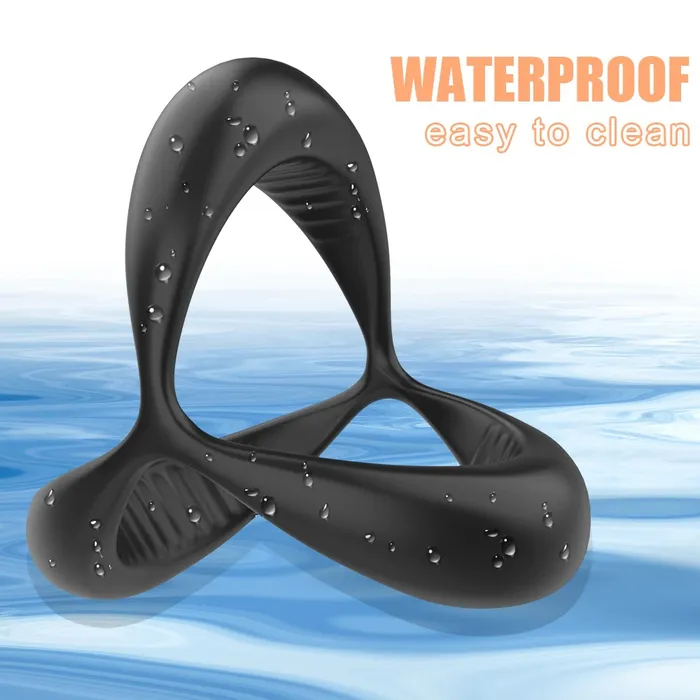 EVEs SECRETS Male Sex Toys Silicone Double Penis Cock Ring for Men Stretchable Erotic Device Male Sex Toy