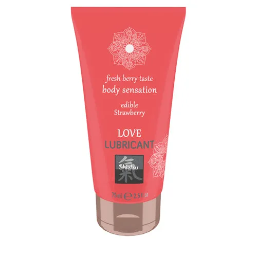 HOT PRODUCTIONS Lubricants SHIATSU EDIBLE LOVE LUBRICANT STRAWBERRY