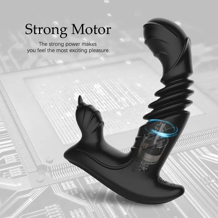 Lusty Age Anal Tongue Licking Telescopic Prostate Massage Remote Control Anal Plug Vibrator
