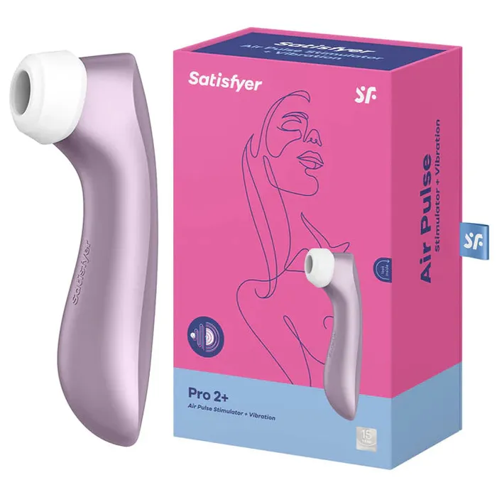 Vibrators Satisfyer Satisfyer Pro 2 with Vibration USB Rechargeable Clitoral Air Pulse Stimulator Violet Purple Vibrators Satisfyer Satisfyer Pro 2 with Vibration USB Rechargeable Clitoral Air Pulse Stimulator Violet Purple