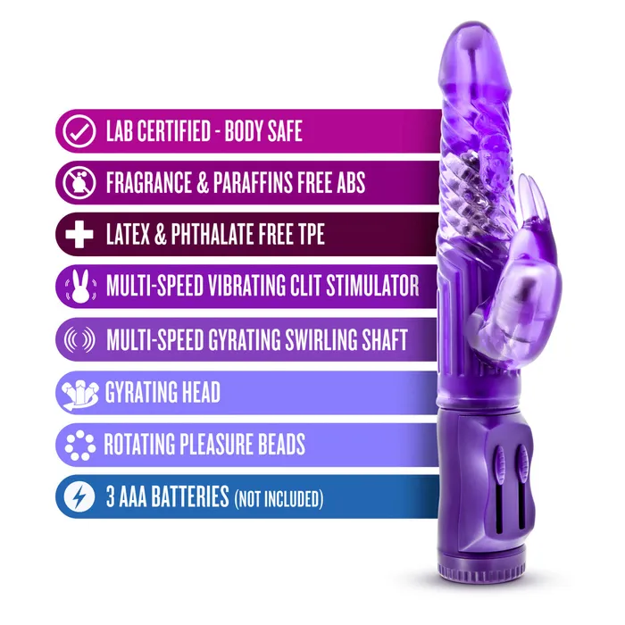 Blush Vibrators B Yours Beginners Bunny Rabbit Vibrator Purple