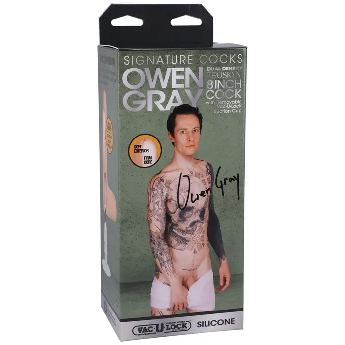 Dildos Signature Cocks Signature Cocks Owen Gray Cock Silicone 9 inch Dildo with Removable VacULock Suction Cup