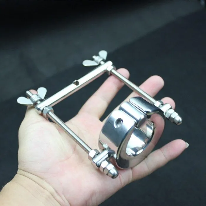 Heavy Duty Stainless Steel Testicle Crusher BallbustingToyscom Dildos