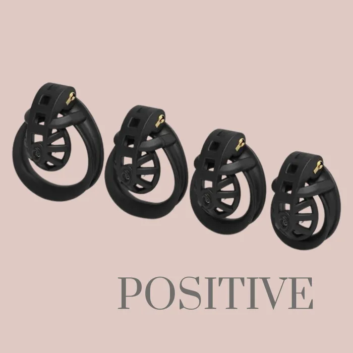 Mamba Nub Micro Positive Negative Urethral Chastity Cage Kits House of Chastity Male Sex Toys