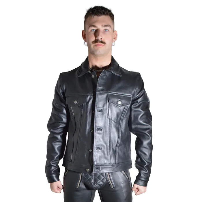 Prowler RED Restraints Prowler RED Leather Trucker Jacket