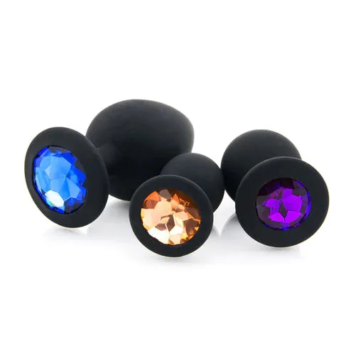Traveling Tickle Trunk Anal Silicone Medium Jewel Plug
