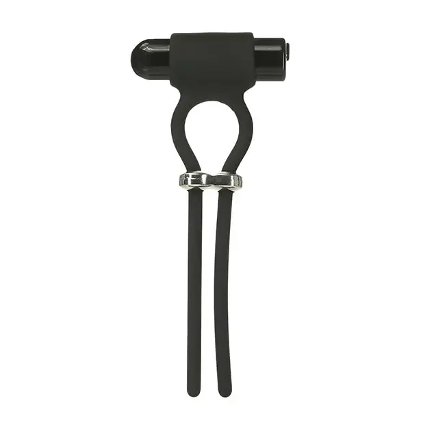 Bolo Bullet Vibrating Adjustable Cock Tie Black BMS Enterprises Female Sex Toys Bolo Bullet Vibrating Adjustable Cock Tie Black BMS Enterprises Female Sex Toys