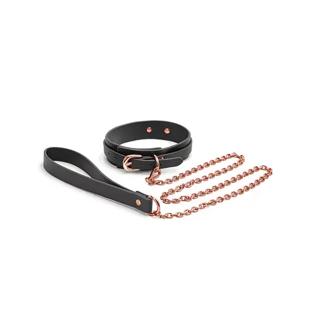 Bondage Couture Collar Leash Black NS Novelties Anal Bondage Couture Collar Leash Black NS Novelties Anal
