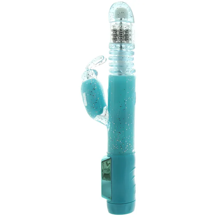 CalExotics Vibrators Dazzle Xtreme Thruster Rabbit Vibe in Teal CalExotics Vibrators Dazzle Xtreme Thruster Rabbit Vibe in Teal