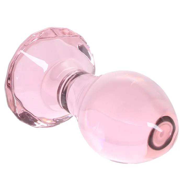Crystal Glass Gem Plug in Pink ns novelties Anal