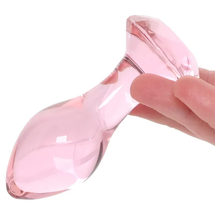 Crystal Glass Gem Plug in Pink ns novelties Anal