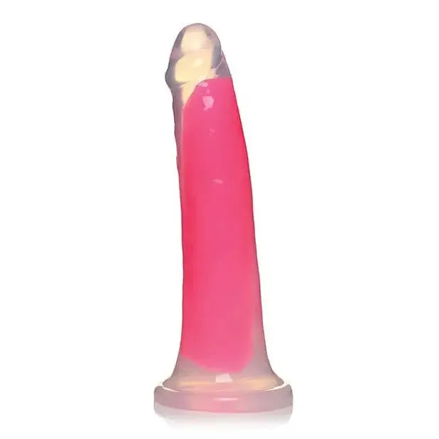 Curve Toys Lollicock GlowintheDark Silicone Dildo 7in Pink Dildos Curve Toys Lollicock GlowintheDark Silicone Dildo 7in Pink Dildos