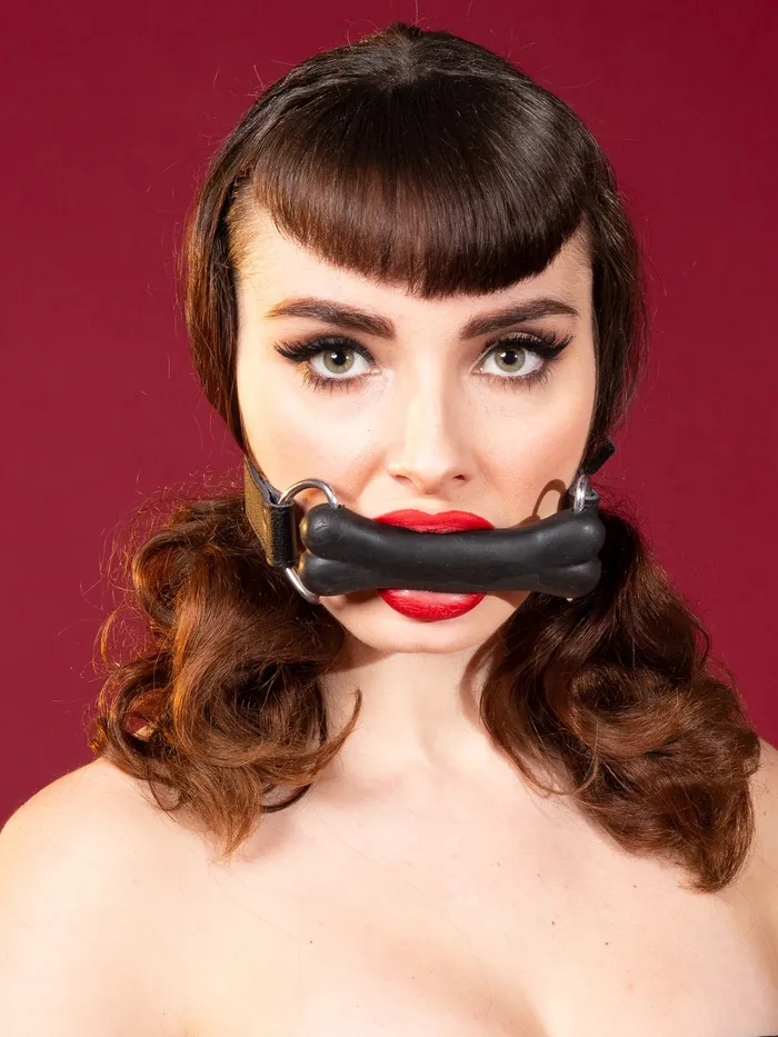 Dildos HonourSkintwocom Rubber Bone Bit Gag