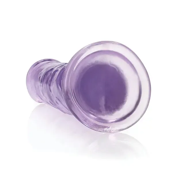 Dildos SHOTS AMERICA RealRock Crystal Clear Straight 7 in Dildo Without Balls Purple Dildos SHOTS AMERICA RealRock Crystal Clear Straight 7 in Dildo Without Balls Purple