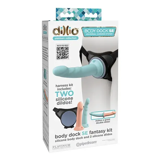 Dillio Platinum Female Sex Toys Dillio Platinum Body Dock SE Fantasy Kit with 6 7 in Silicone Dildos Dillio Platinum Female Sex Toys Dillio Platinum Body Dock SE Fantasy Kit with 6 7 in Silicone Dildos