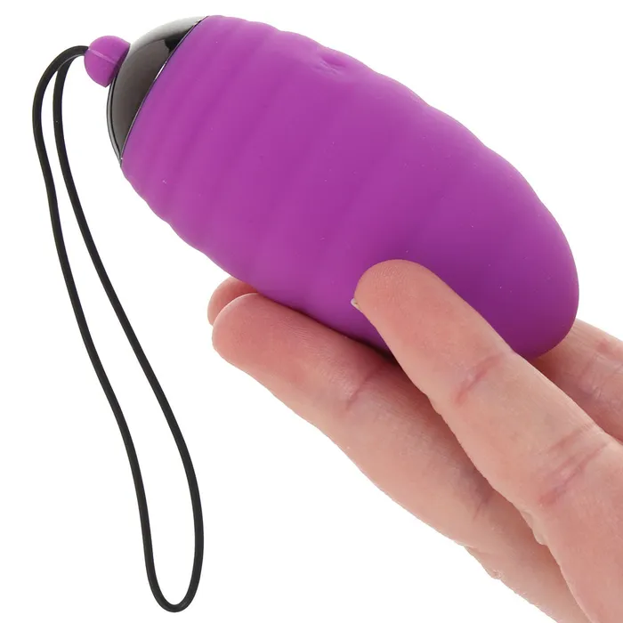 Doc Johnson Vibrators Ocean Breeze 20 Remote Egg Vibe in Purple