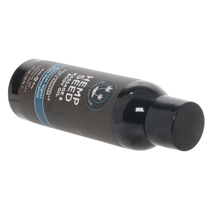 Earthly Body Hemp Seed Massage Oil 2oz60ml in Moroccan Nights Couples