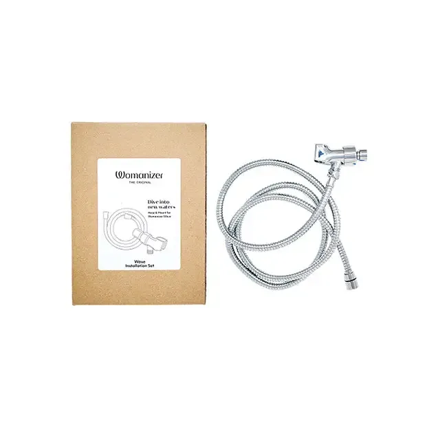 Female Sex Toys Womanizer Womanizer Wave Shower Hose Arm Mount Set Chrome