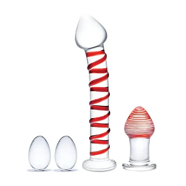 glas Dildos Glas 4Piece Mr Swirly Set with Glass Kegel Balls and 325 in Buttplug glas Dildos Glas 4Piece Mr Swirly Set with Glass Kegel Balls and 325 in Buttplug