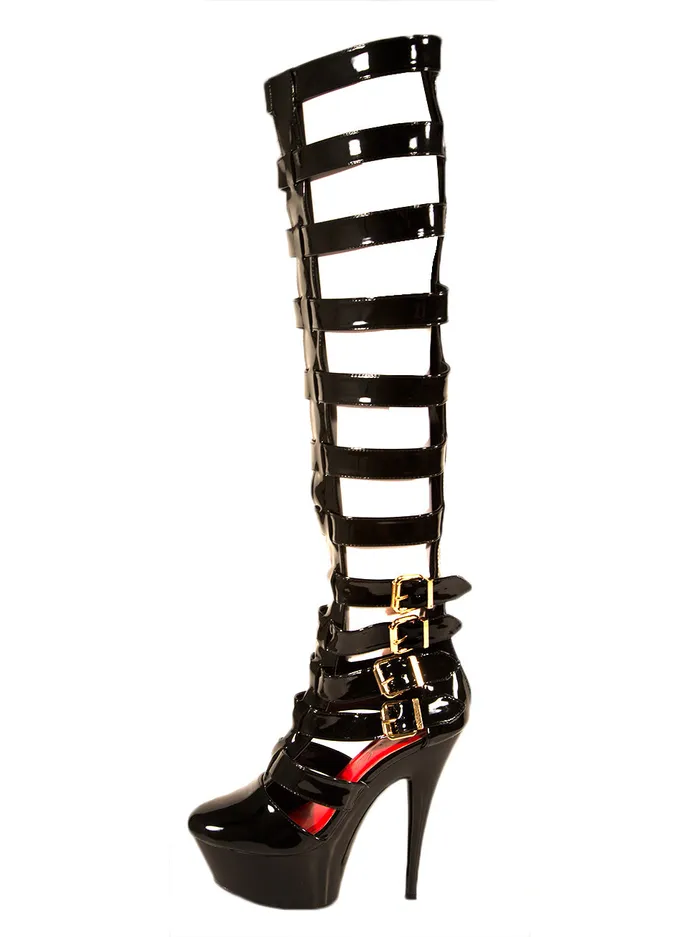 HonourSkintwocom Vibrators Cruz Strappy Knee High Boots HonourSkintwocom Vibrators Cruz Strappy Knee High Boots