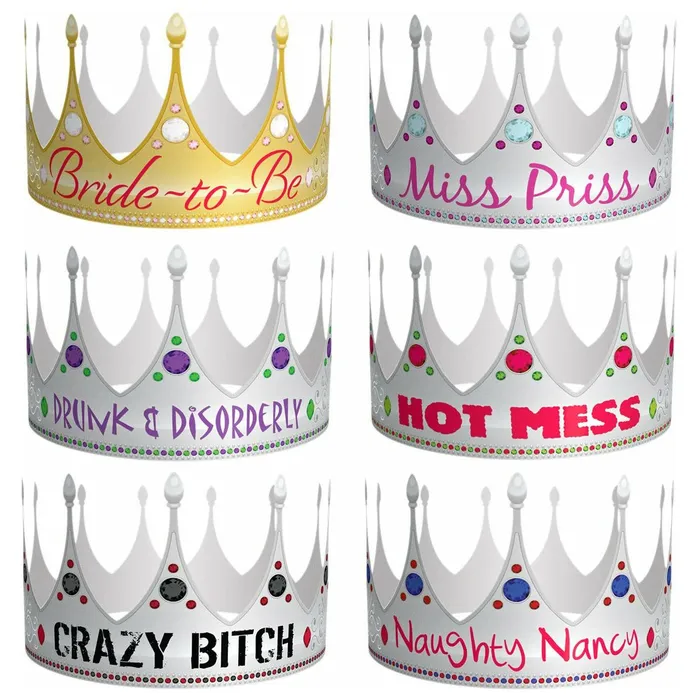 Kheper Games Enhancers Kheper Games Bride to Bes Party Crowns 6 Pack Kheper Games Enhancers Kheper Games Bride to Bes Party Crowns 6 Pack