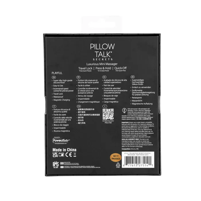 Pillow Talk Pillow Talk Secrets Playful Clitoral Vibrator Navy Vibrators