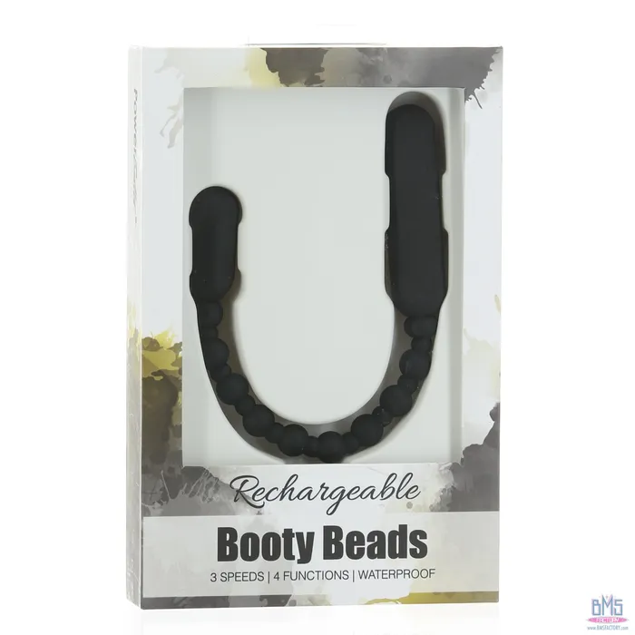 PowerBullet Rechargeable Booty Beads Black PowerBullet Anal