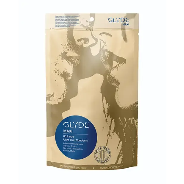 Sooka Inc Enhancers Glyde Maxi Latex Condoms 36Pack