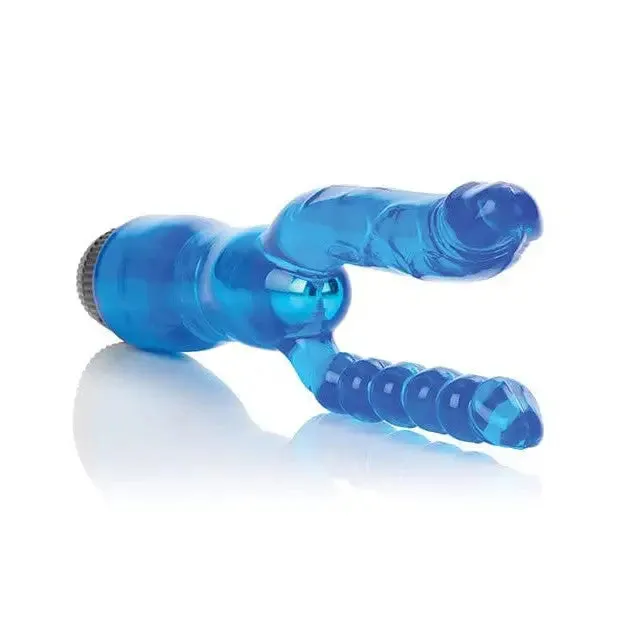Vibrators CalExotics Crystalessence 5 Dual Penetrator Blue