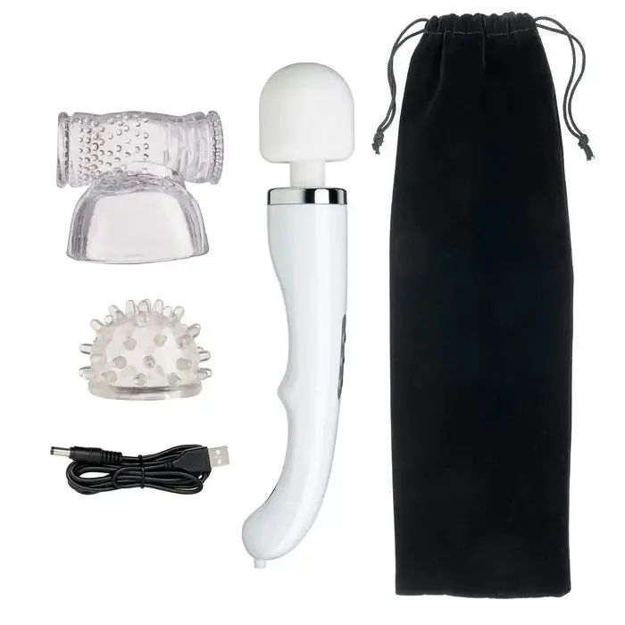 Vibrators Cloud 9 Novelties Cloud 9 Health Wellness Wand Kit 30 Function Vibrators Cloud 9 Novelties Cloud 9 Health Wellness Wand Kit 30 Function