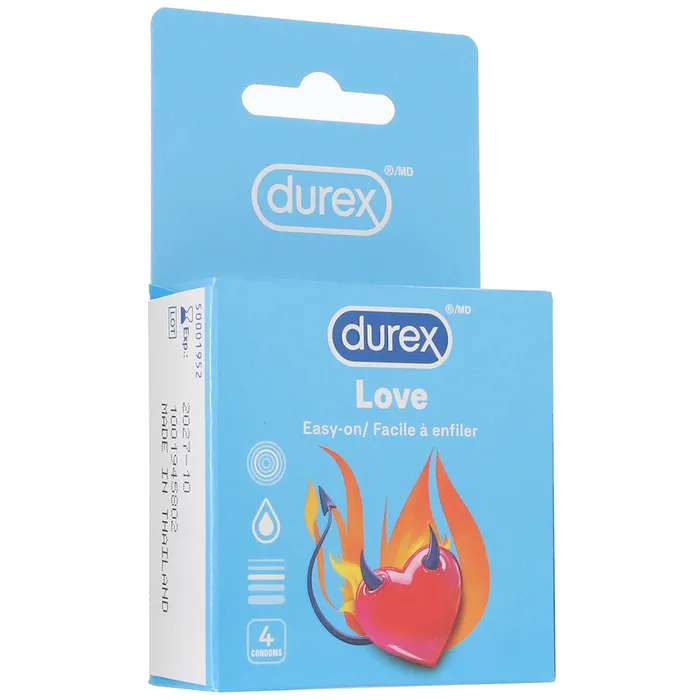 Vibrators Durex Love Lubricated Condoms in 4 Pack
