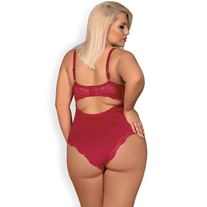 Vibrators Obsessive Obsessive Sexy Lingerie Rosalyne Teddy Xxl Red