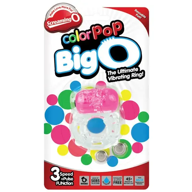Vibrators Screaming O Screaming O Color Pop Big O Pink Vibrators Screaming O Screaming O Color Pop Big O Pink