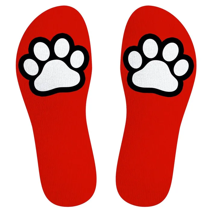 Vibrators SneakXX SNEAKXX Paw Skater Socks Red