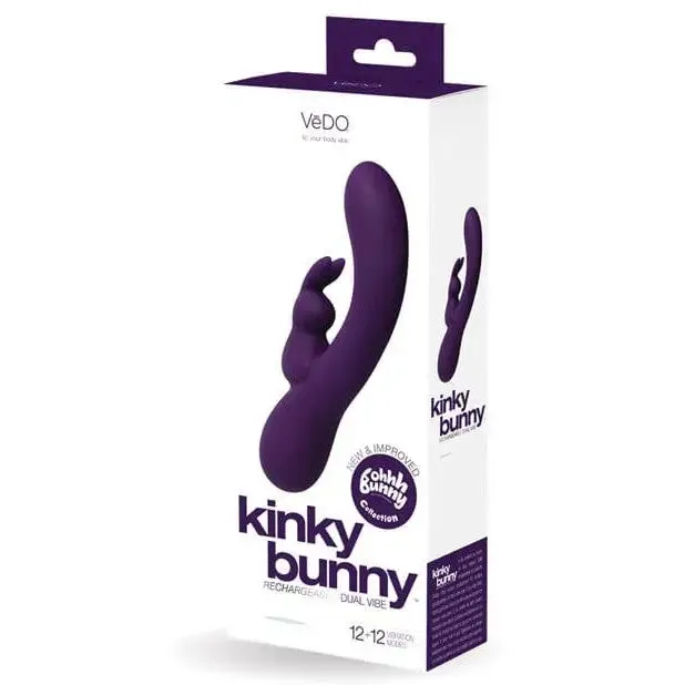 Vibrators VDO Vedo Kinky Bunny Plus Rechargeable Dual Vibe Vibrators VDO Vedo Kinky Bunny Plus Rechargeable Dual Vibe